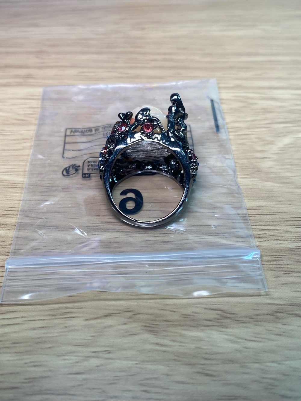 Women's Silver and Peach Flower Fashion Rings - Multi-Pack - Picture 8 of 10